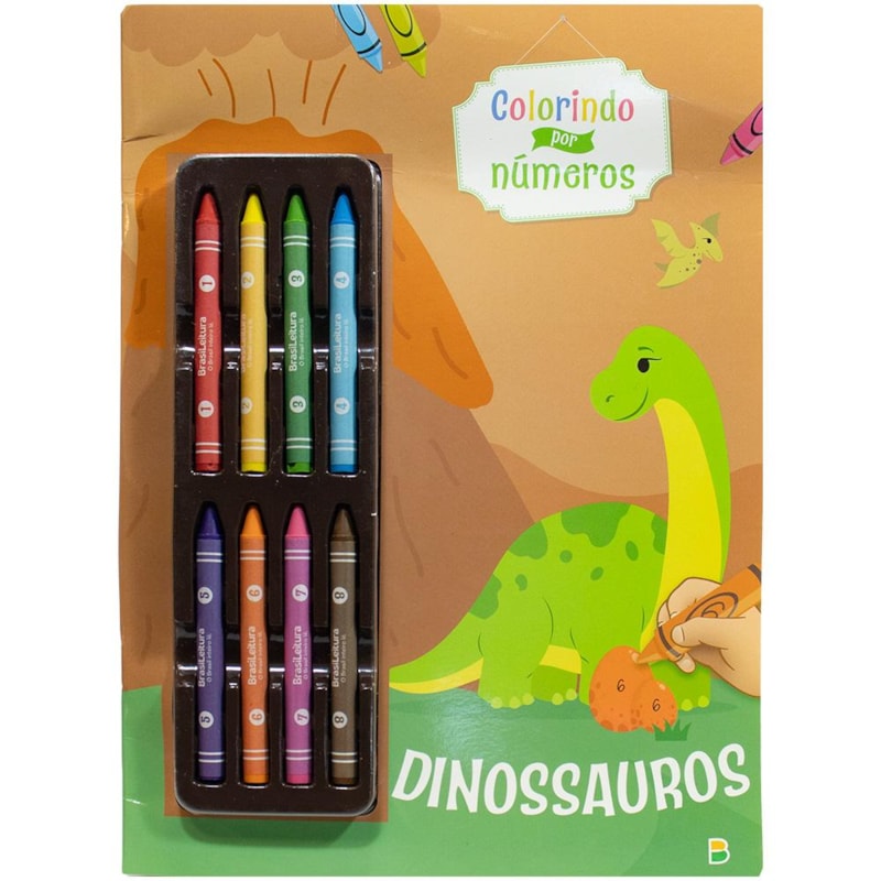 COLORINDO POR NÚMEROS: DINOSSAURO