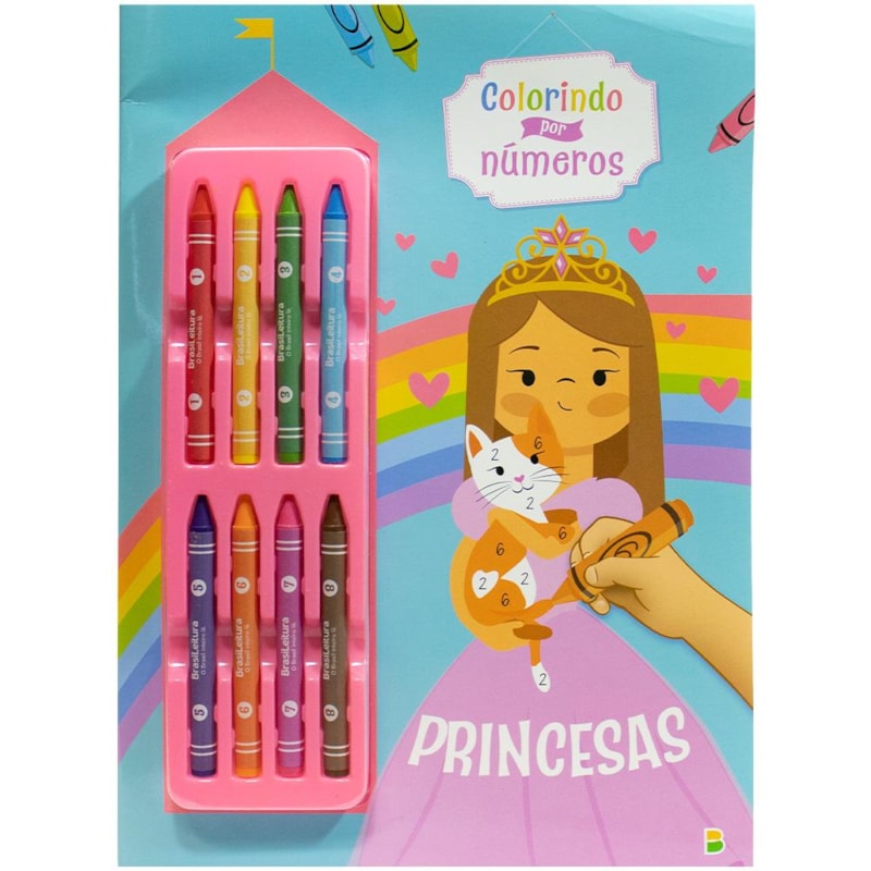COLORINDO POR NÚMEROS: PRINCESA
