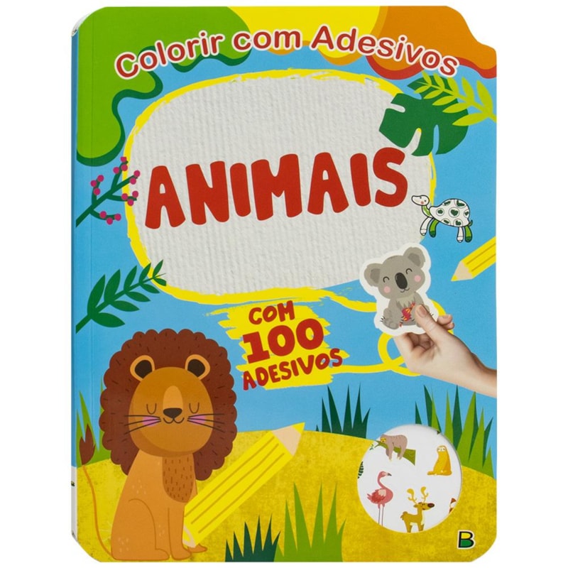 COLORIR COM ADESIVOS: ANIMAIS