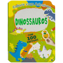 COLORIR COM ADESIVOS: DINOSSAUROS