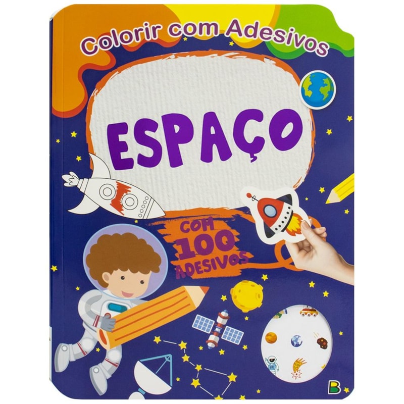 COLORIR COM ADESIVOS: ESPAÇO