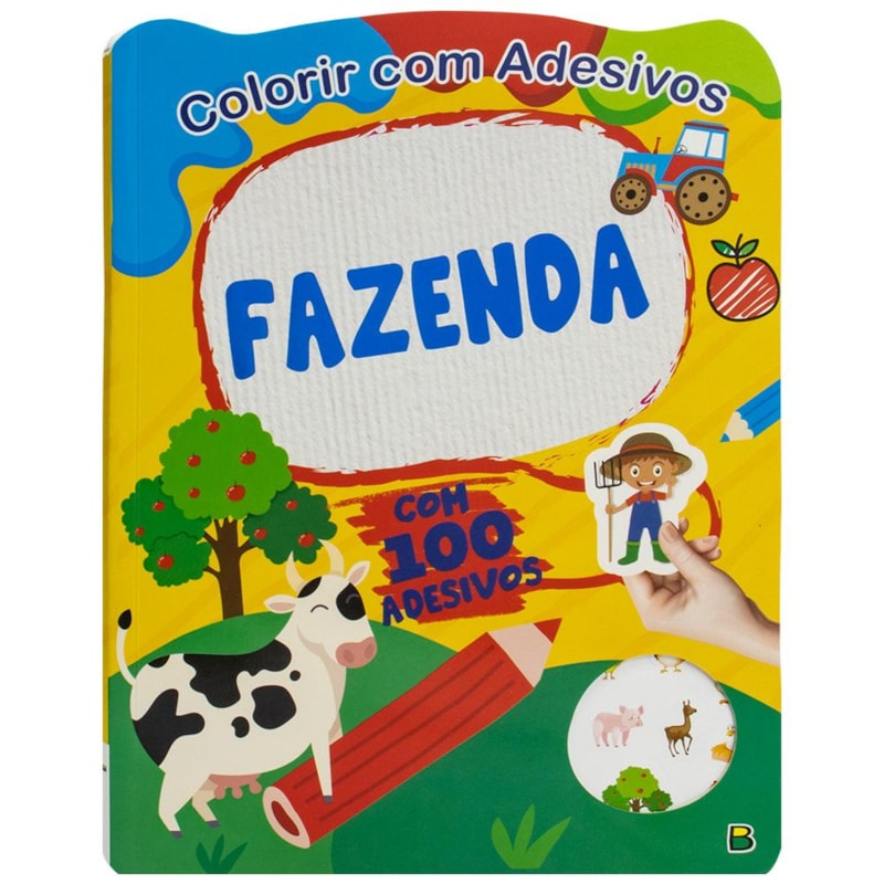 COLORIR COM ADESIVOS: FAZENDA