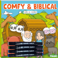 COLORIR COMFY AND BIBLICAL - COM 4 CANETINHAS