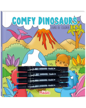 COLORIR COMFY DINOSAURS