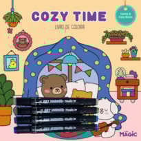 COLORIR COZY TIME - COM 4 CANETINHAS