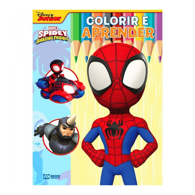 COLORIR E APRENDER MARVEL - SPIDEY 1 ARANHA