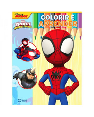 COLORIR E APRENDER MARVEL - SPIDEY 1 ARANHA