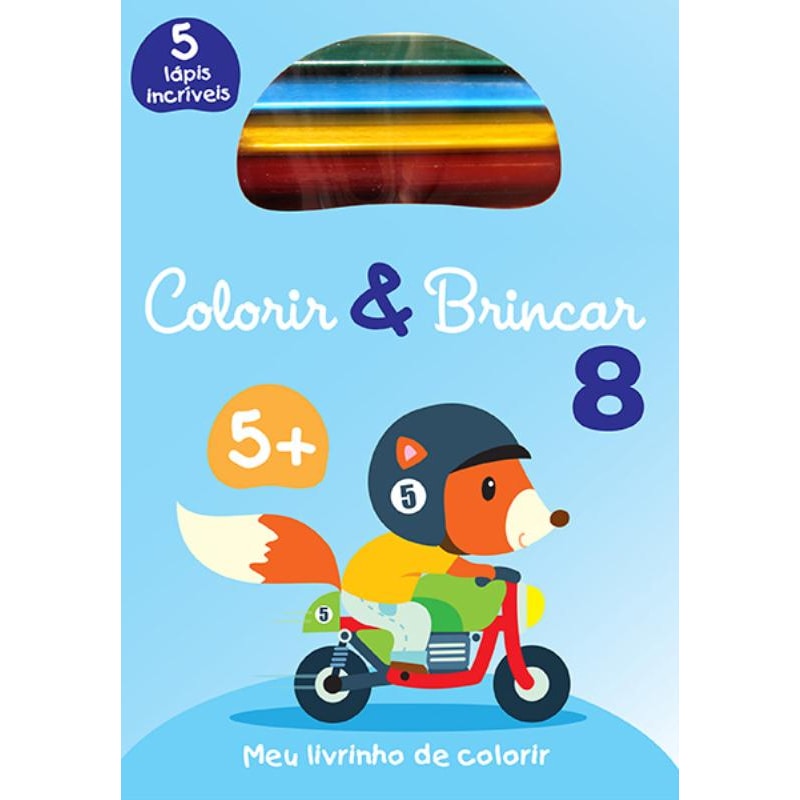 COLORIR & BRINCAR 8 : AZUL