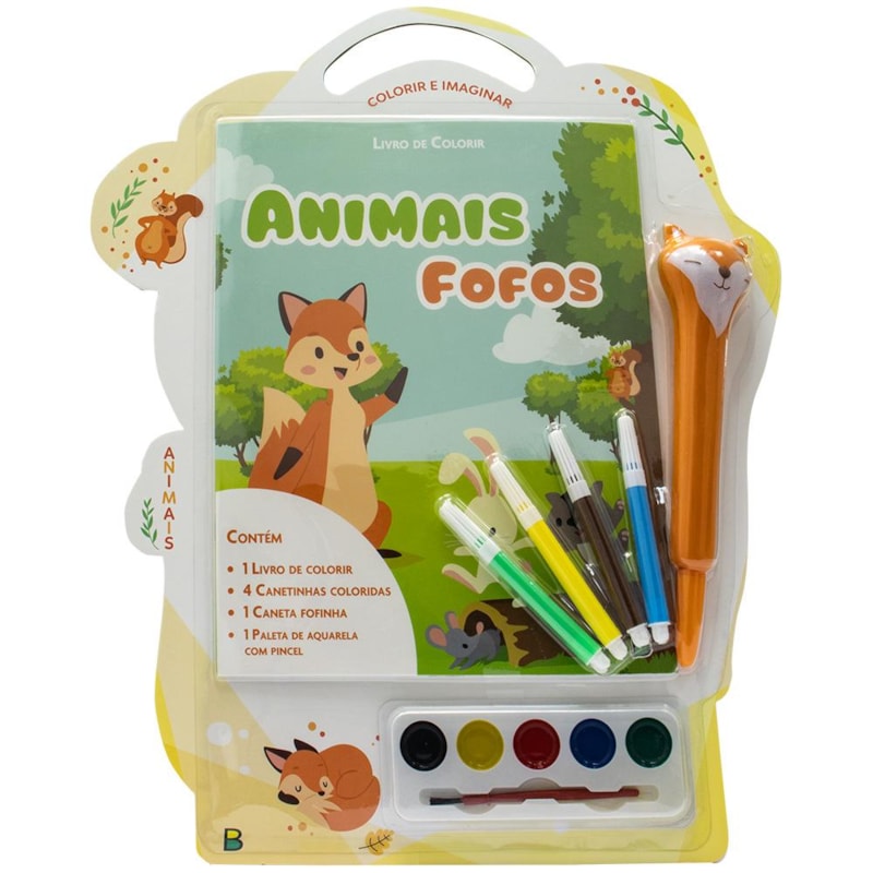 COLORIR E IMAGINAR: ANIMAIS FOFOS