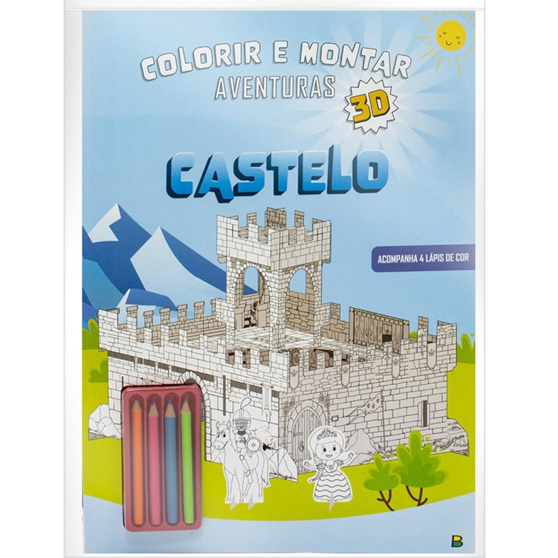 COLORIR E MONTAR: CASTELO
