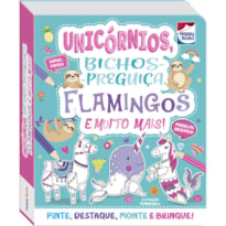 Colorir e montar: Unicórnios, bichos-preguiça, flamingos e Muito Mais!: Colorir e montar: Unicórnios, bichos-preguiça, flamingos e Muito Mais!