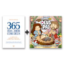 COMBO 365 DIAS - KIT LIVRO DEVOCIONAL + LIVRO DE COLORIR FOFO
