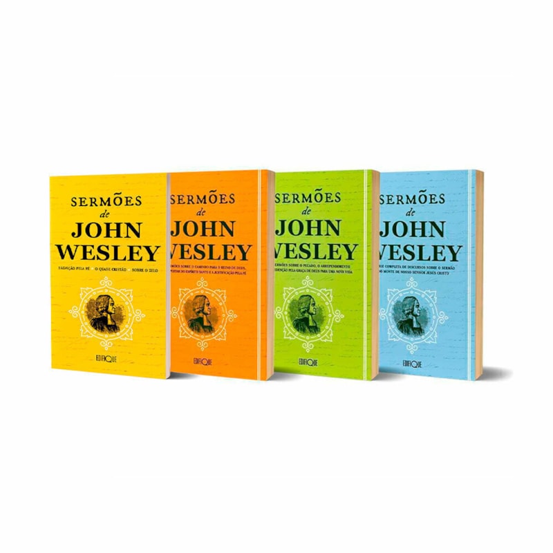 COMBO 4 LIVROS COLEÇÃO SERMÕES DE JOHN WESLEY
