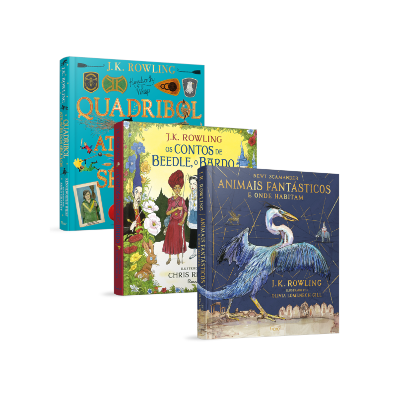 COMBO BIBLIOTECA HOGWARTS ILUSTRADO