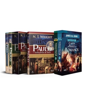 COMBO BOX PAULO E A FIDELIDADE DE DEUS - N. T. WRIGHT + COMENTÁRIO À CARTA DE PAULO AOS ROMANOS - JAMES DUNN