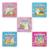 COMBO CUTE & COMFY CAPIVARAS AND FRIENDS - KIT COM 5 LIVROS