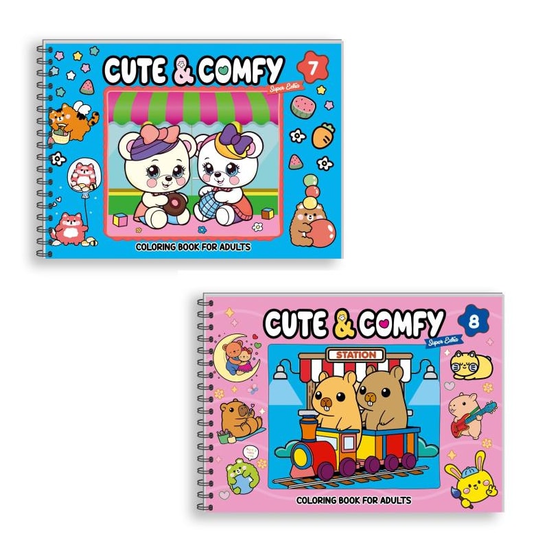 COMBO CUTE & COMFY SUPER EXTRA 04 - KIT COM 2 LIVROS - CAPA DURA HOLOGRÁFICA