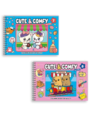 COMBO CUTE & COMFY SUPER EXTRA - KIT COM 2 LIVROS - CAPA DURA HOLOGRÁFICA