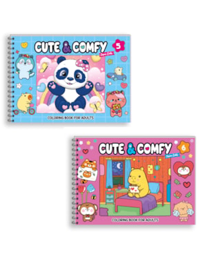 COMBO CUTE & COMFY SUPER - KIT COM 2 LIVROS - CAPA DURA HOLOGRÁFICA
