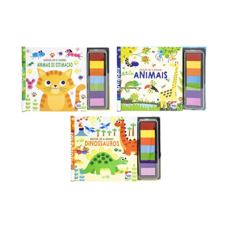 COMBO DIVERSÃO COM OS DEDINHOS: ANIMAIS E DINOSSAUROS