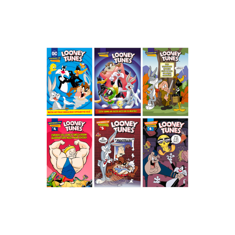COMBO QUADRINHOS LOONEY TUNES - KIT COM 6 QUADRINHOS
