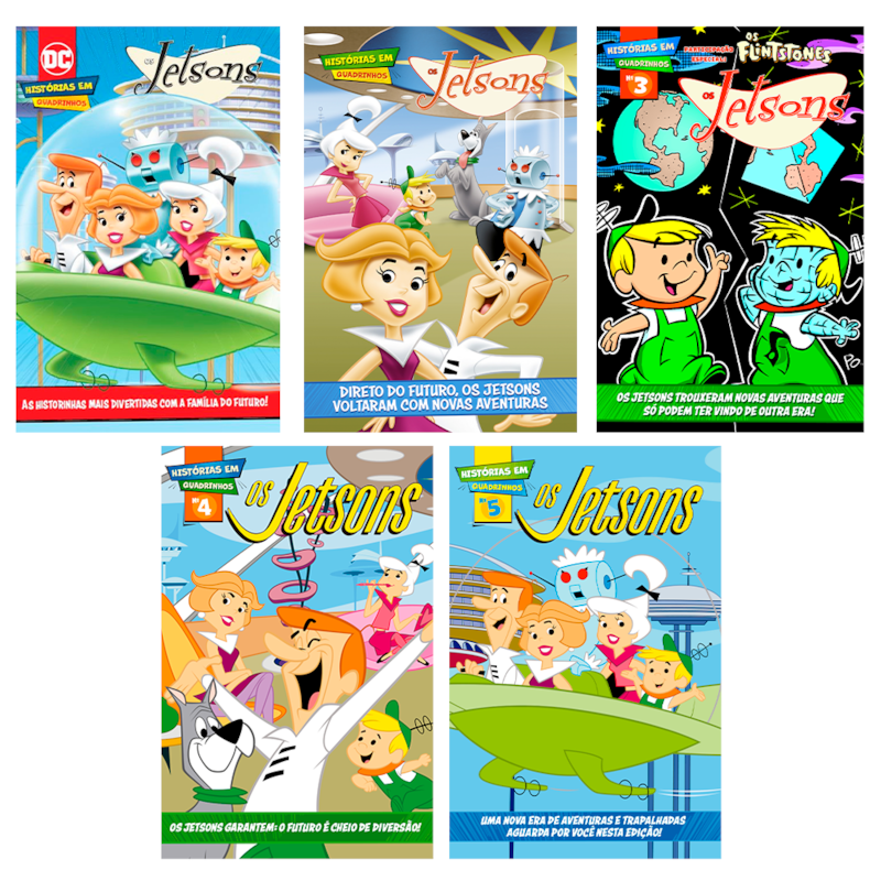 COMBO QUADRINHOS OS JETSONS - KIT COM 5 QUADRINHOS