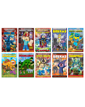 COMBO QUADRINHOS PRÓ-GAMES - KIT COM 10 QUADRINHOS