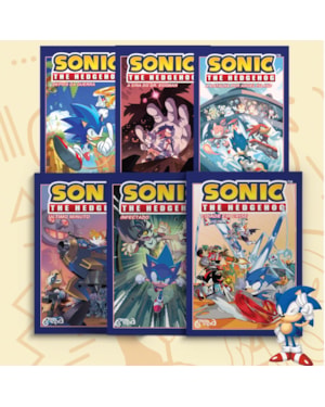 COMBO SONIC - VOLUMES 1, 2, 3, 4, 5 E 6