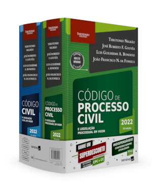 COMBO TN - CÓDIGO CIVIL E CÓDIGO PROCESSO CIVIL - 14ª EDIÇÃO 2022