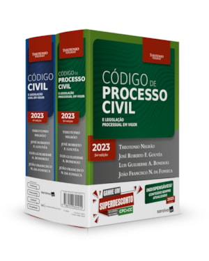 COMBO TN - CÓDIGO CIVIL E CÓDIGO PROCESSO CIVIL - 15ª EDIÇÃO 2023