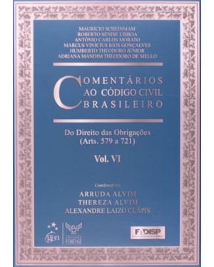 COMENTÁRIOS AO CÓDIGO CIVIL BRASILEIRO - ARTS. 579 A 721 VI - 1ª EDIÇÃO 2009