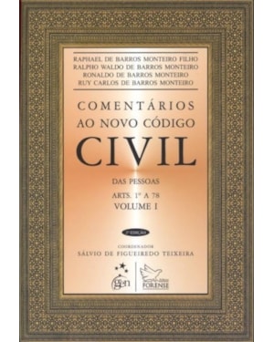 COMENTÁRIOS AO NOVO CÓDIGO CIVIL DAS PESSOAS ARTS. 1º A 78 - VOL. I - 2ª EDIÇÃO 2012