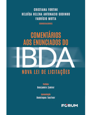 Comentários aos enunciados do ibda: nova lei de licitações