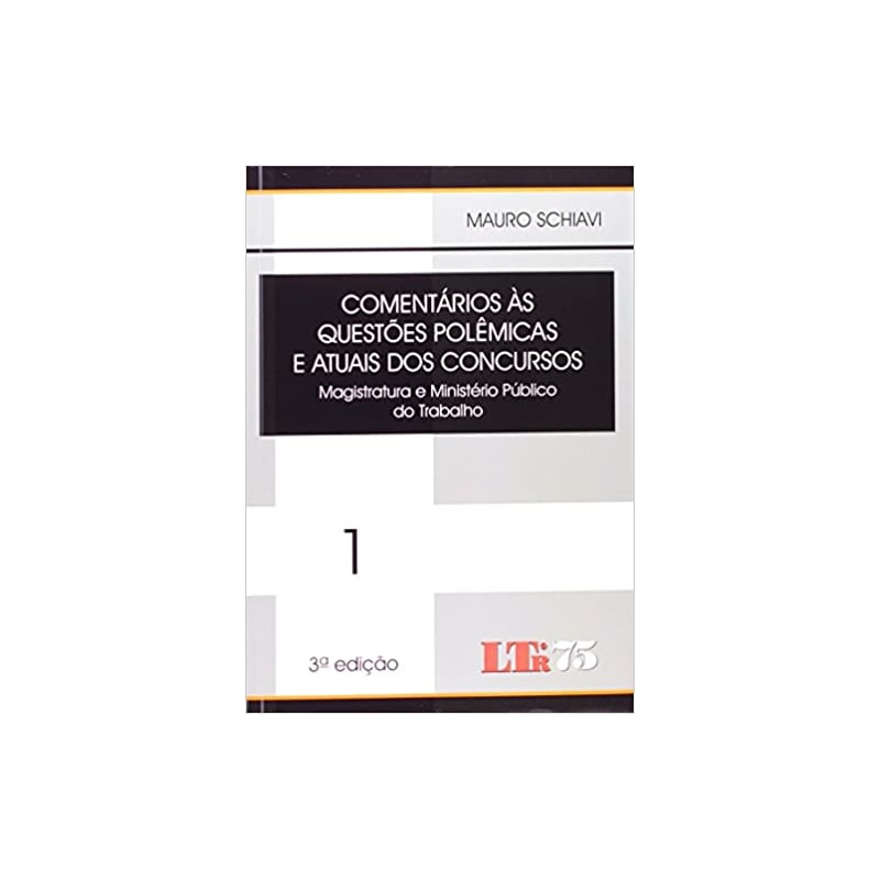 COMENTARIOS AS QUESTOES POLEMICAS E ATUAIS DOS CONCURSOS - VOL. 1 - MAGISTR - 3