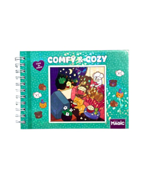COMFY AND COZY GREEN - LIVRO DE COLORIR