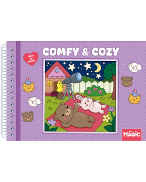 COMFY AND COZY PURPLE - LIVRO DE COLORIR