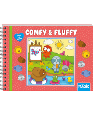 COMFY AND FLUFFY RED - LIVRO DE COLORIR