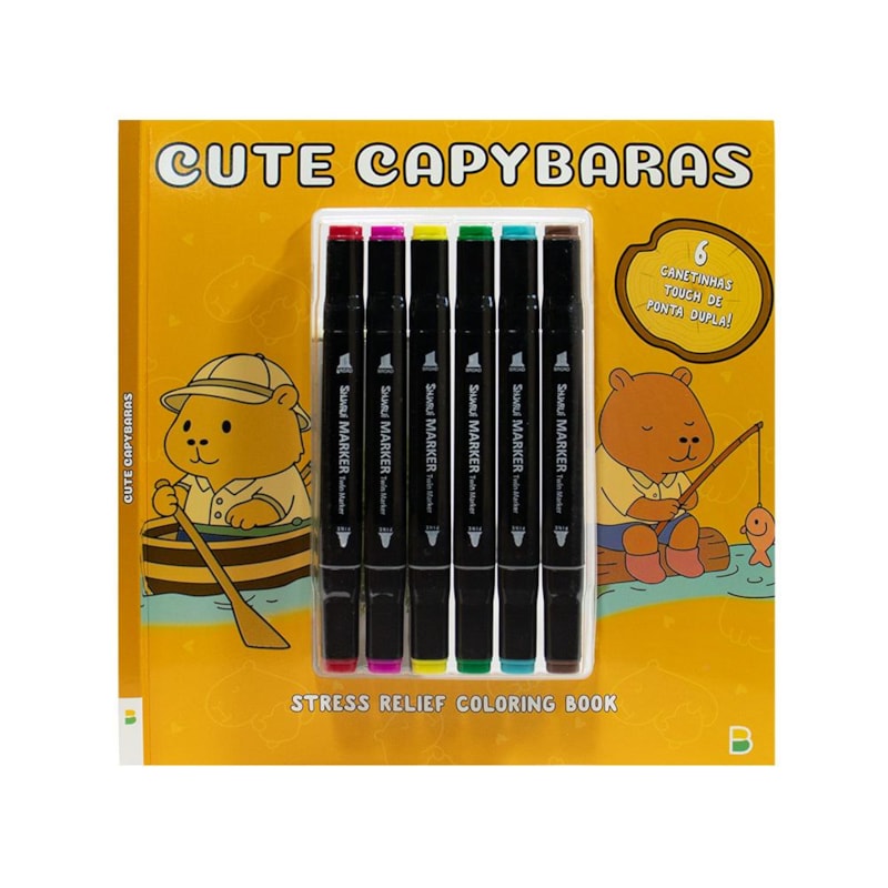 COMFY COLORING: CUTE CAPYBARAS