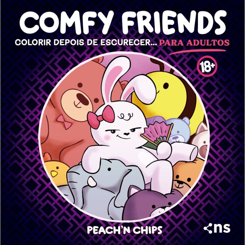 COMFY FRIENDS 18+: COLORIR DEPOIS DE ESCURECER... PARA ADULTOS!