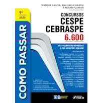 COMO PASSAR EM CONCURSOS CESPE / CEBRASPE - 6.600 QUESTÕES COMENTADAS
