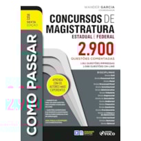 COMO PASSAR EM CONCURSOS DE MAGISTRATURA ESTADUAL E FEDERAL: 2.900 QUESTÕES COMENTADAS - 6ª ED - 2023