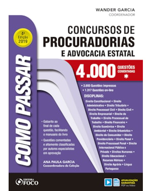 COMO PASSAR EM CONCURSOS DE PROCURADORIAS E ADVOCACIA ESTATAL - 4.000 QUESTÕES