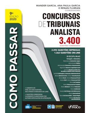 COMO PASSAR EM CONCURSOS DE TRIBUNAIS: ANALISTA 2020 - 9ª EDIÇÃO