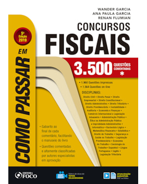 COMO PASSAR EM CONCURSOS FISCAIS - 5ª EDIÇÃO - 2019