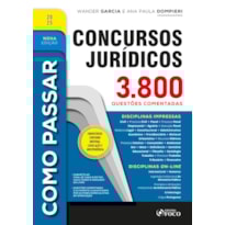 COMO PASSAR EM CONCURSOS JURÍDICOS - 3.800 QUESTÕES COMENTADAS - 9ª ED - 2025