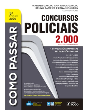COMO PASSAR EM CONCURSOS POLICIAIS - 2.000 QUESTÕES COMENTADAS - 5ª ED - 2020