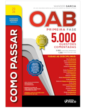 COMO PASSAR NA OAB - 1ª FASE - 5.000 QUESTÕES COMENTADAS - 22 ª ED - 2026