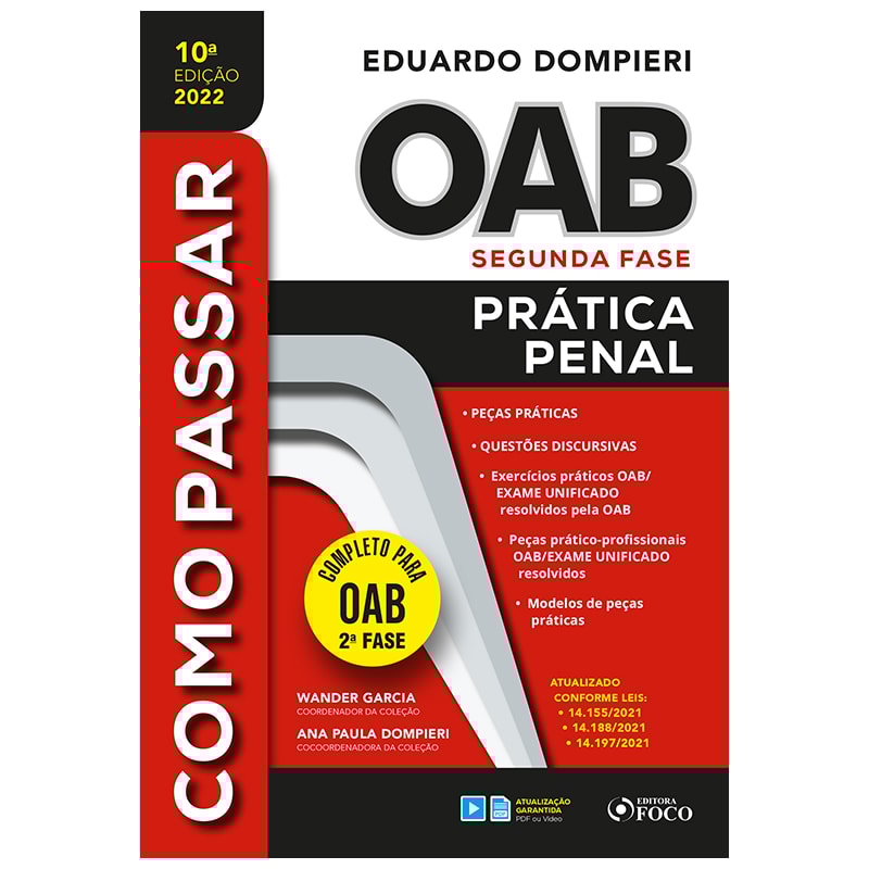 COMO PASSAR NA OAB 2ª FASE - PRÁTICA PENAL 10ª ED - 2022