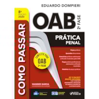 COMO PASSAR NA OAB 2ª FASE - PRATICA PENAL - 8ª ED - 2020