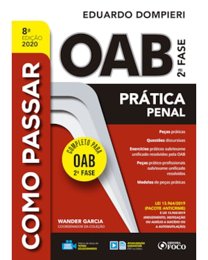 COMO PASSAR NA OAB 2ª FASE - PRATICA PENAL - 8ª ED - 2020